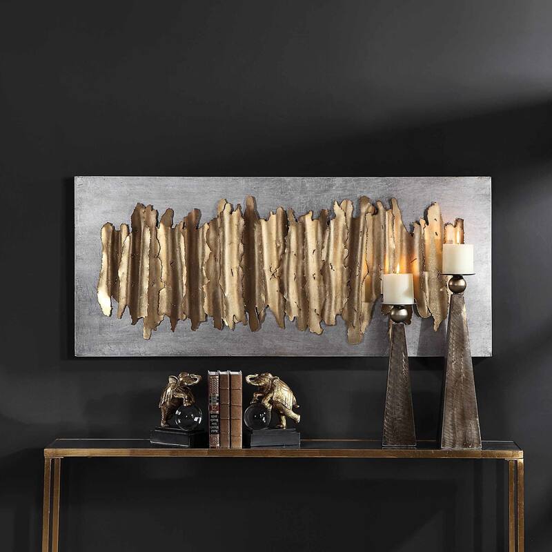 Uttermost Lev 55-1/4" x 24" Abstract Wall Sculpture