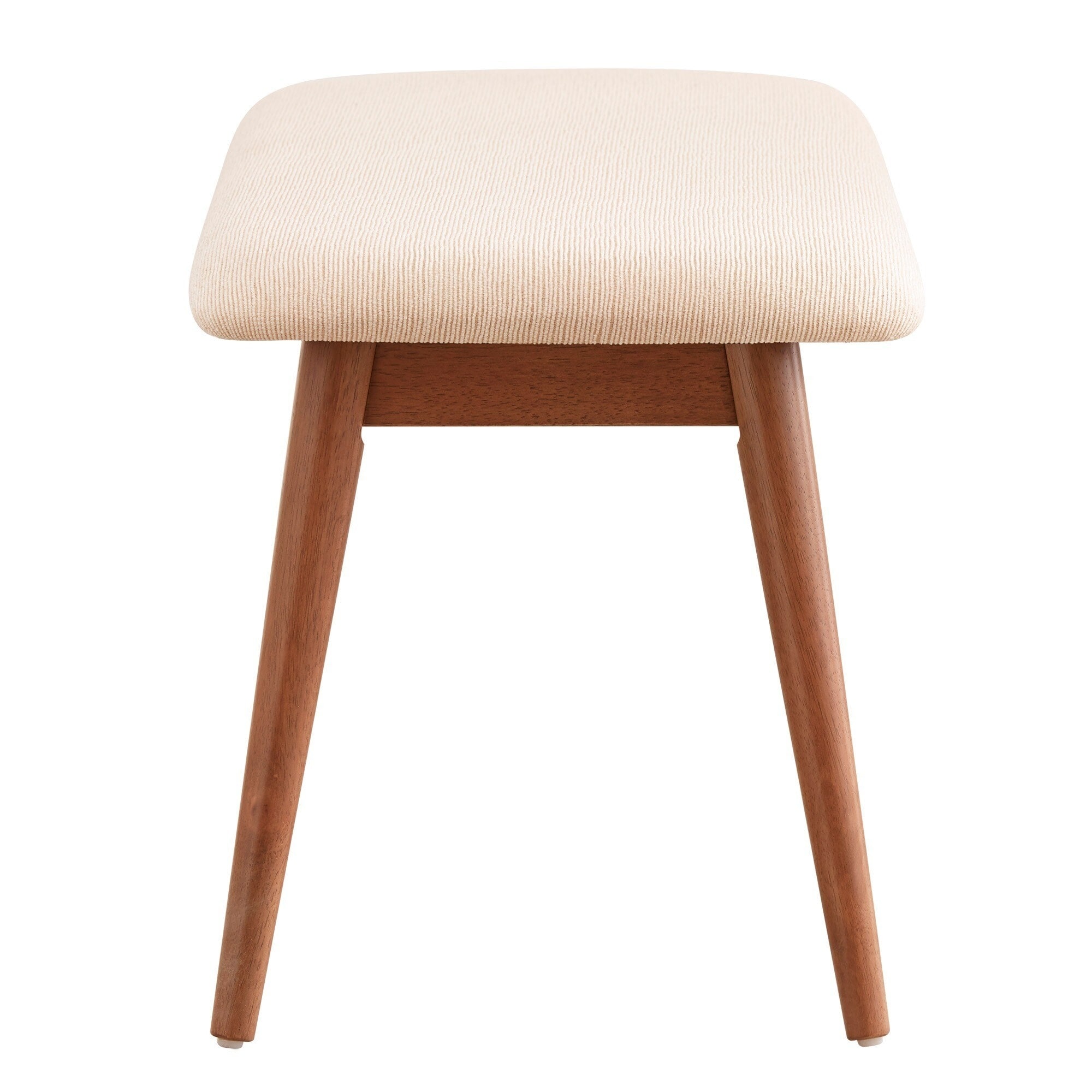 Norwegian Danish Modern Tapered Upholstered Dining Bench