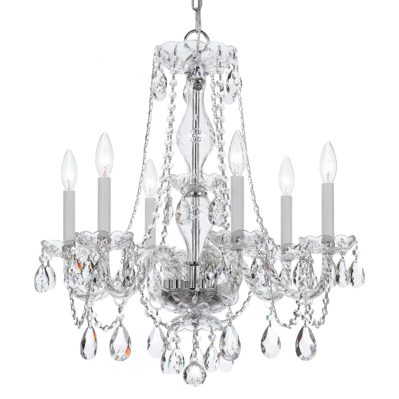 Crystorama Lighting Group 5086-CL-I Traditional Crystal 6 Light 23" - Polished Chrome