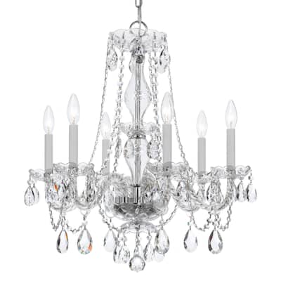 Crystorama Lighting Group 5086-CL-I Traditional Crystal 6 Light 23"