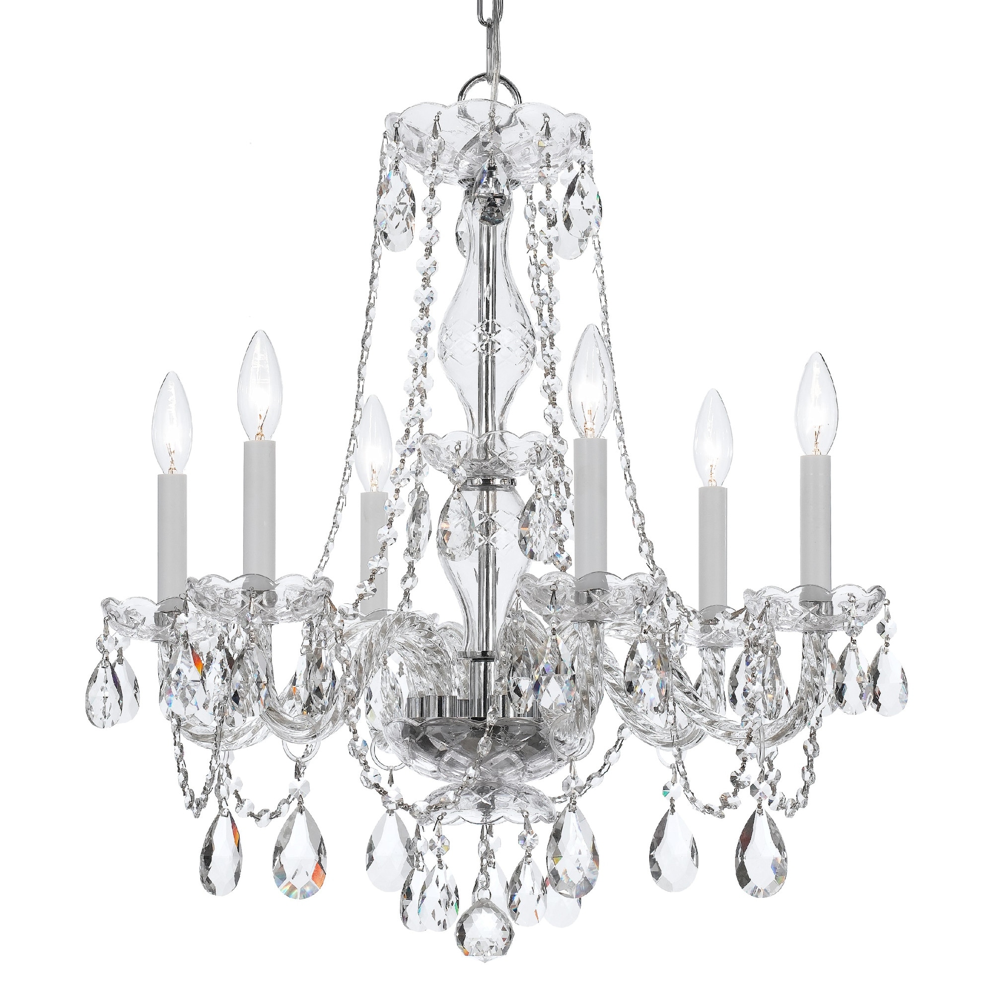 Crystorama Lighting Group 5086-CL-I Traditional Crystal 6 Light 23"