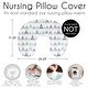 preview thumbnail 6 of 4, Watercolor Mountains Collection Nursing Breastfeeding Pillow Cover Case (Pillow Not Included) - Navy Blue Aqua and Grey Aztec