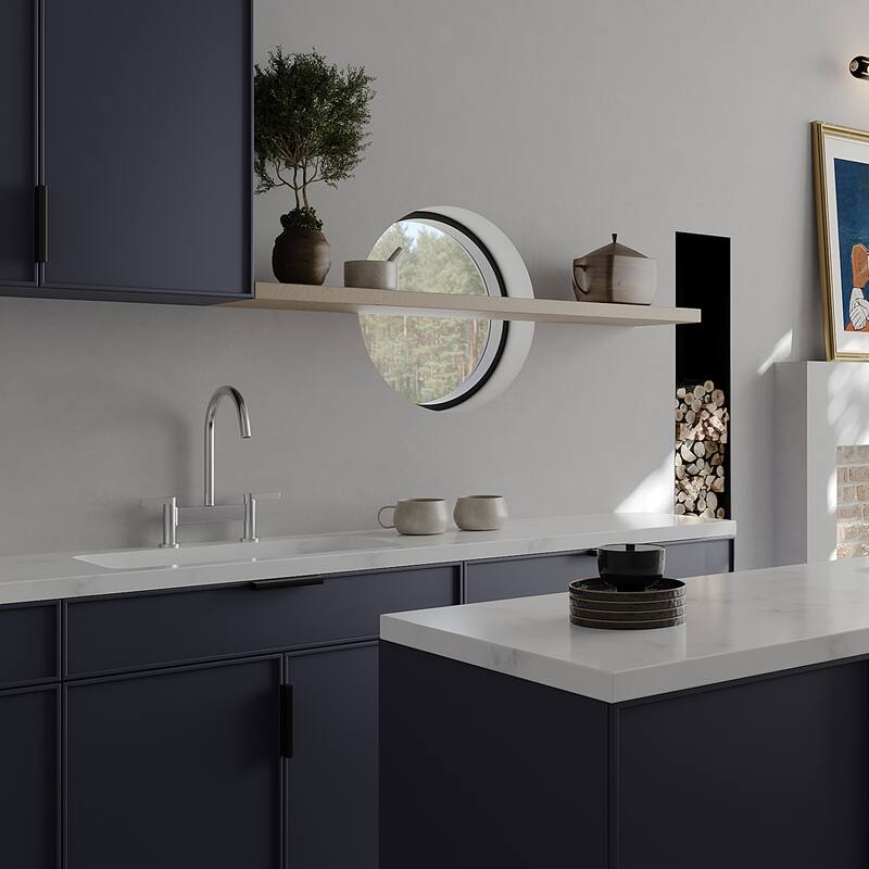 WIZ Modern 2 Holes Deck Mount Bridge Kitchen Faucet
