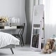 preview thumbnail 4 of 2, 360 Degree Rotatable Jewelry Cabinet with Full-Length Mirror