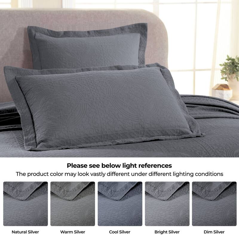 Superior Fleur De Lis Cotton Decorative Bedspread Set