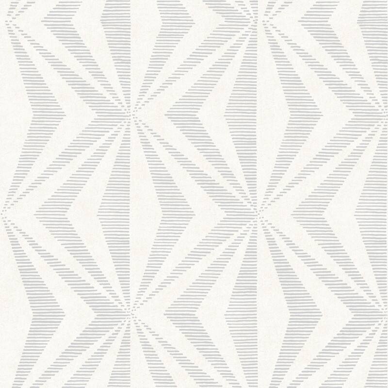 Advantage Monge Silver Geometric Wallpaper