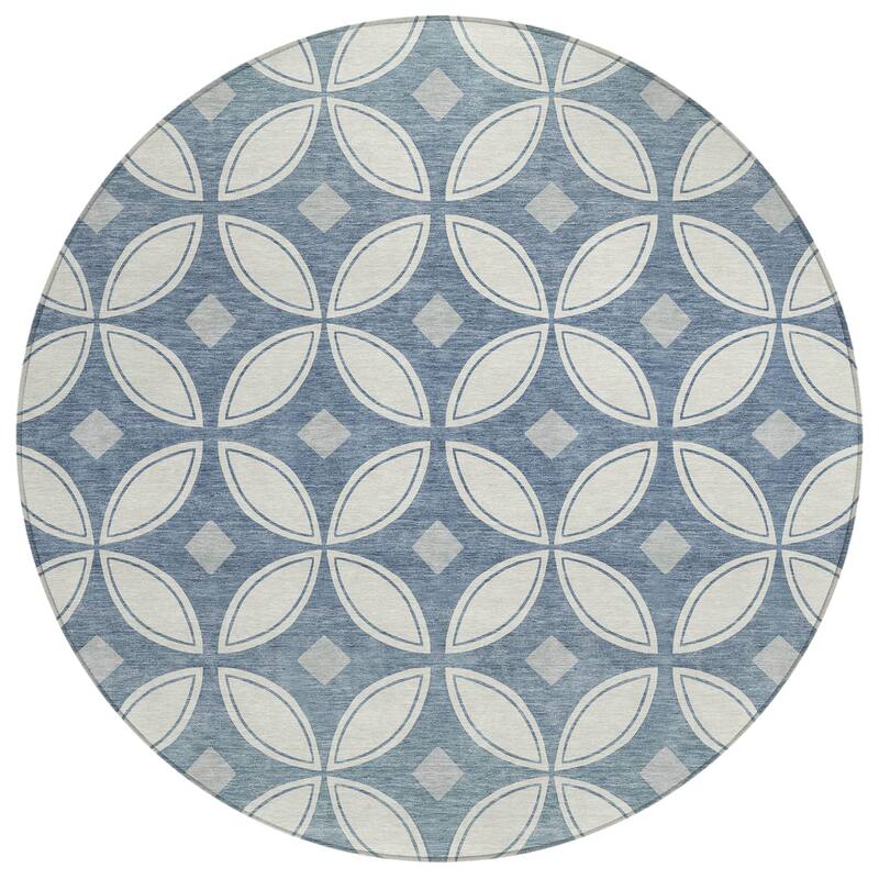 Machine Washable Indoor/ Outdoor Modern Gia Chantille Rug