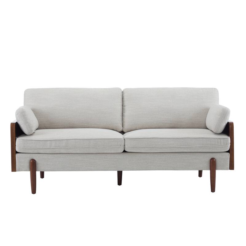 Mid-Century Modern Sofa with Slim Track Arms