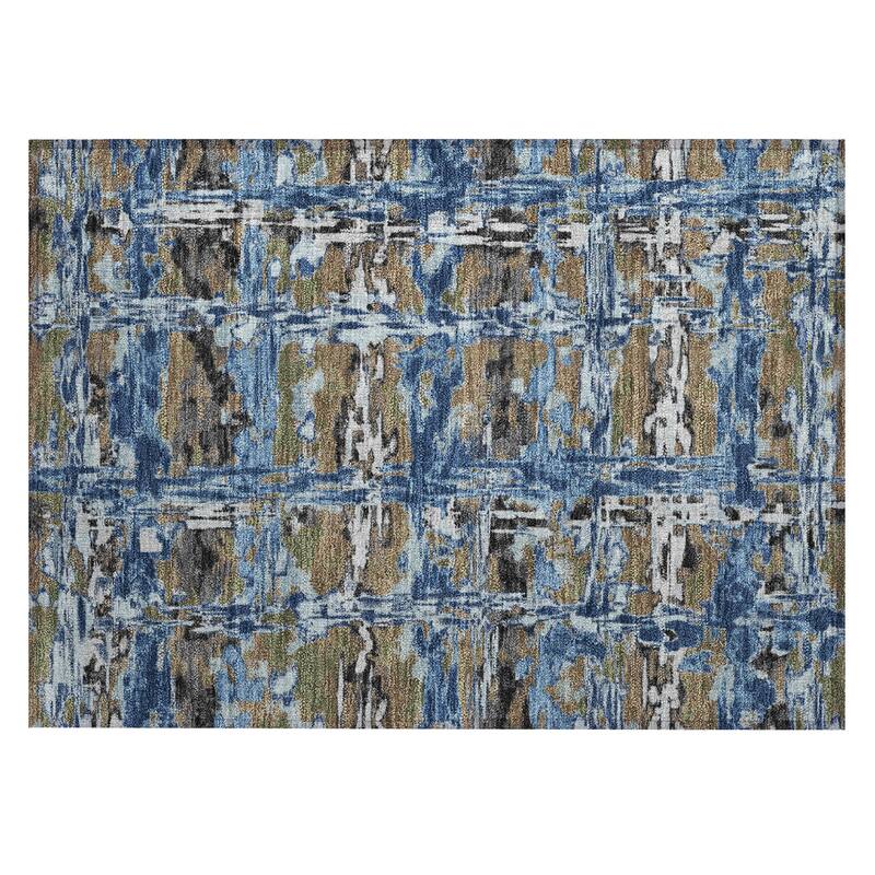 Machine Washable Indoor/ Outdoor Casual Fowler Chantille Rug