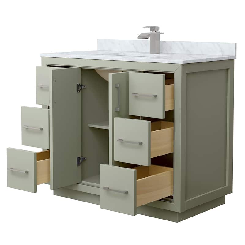 Wyndham Collection WCF1111-42S-NAT-MXX Icon 42" Free Standing Single
