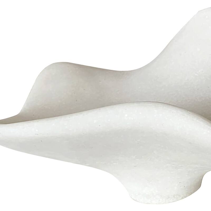 Decorative Quartz Tray for Home Decor - White, 19.5"