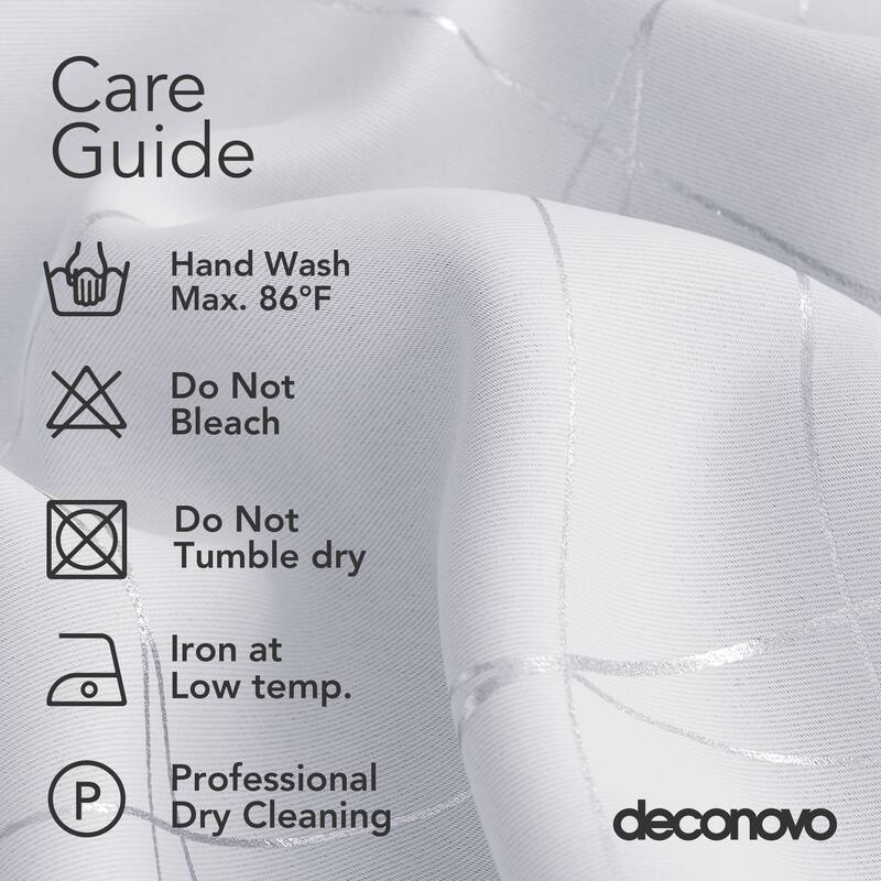 Deconovo 52 Inch Geometric Print Curtain Panel Pair(2 Panel)