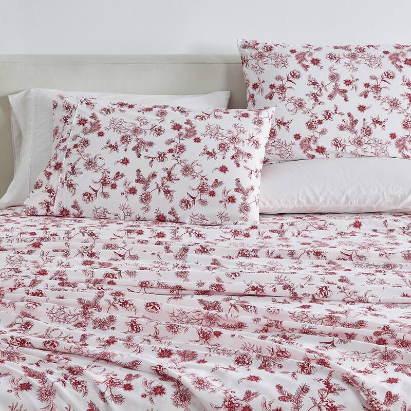 Linery & Co. Ultra-Soft Brushed Winter-Themed Microfiber Sheet Set