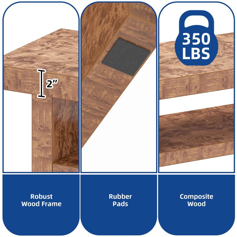 Moasis Entryway Bench with Warm LED Light, Wooden Storage Bench for Hallway