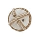 preview thumbnail 11 of 12, Natural Wooden Rope Decorative Orb White - 4"