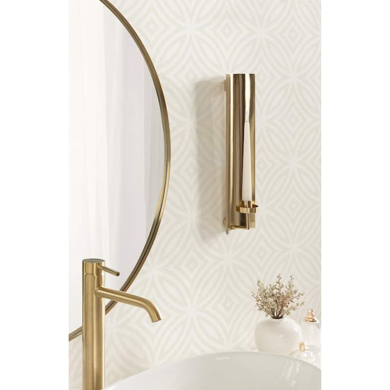 Kate and Laurel Taybron Metal Taper Wall Sconce