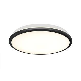 Artika  Modern Flush Mount Ceiling Light Fixture, Matte Black