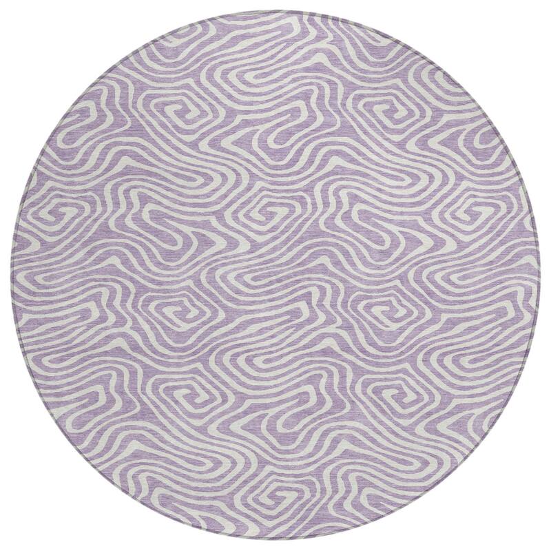 HomeRoots Abstract Transitional Rectangle Outdoor Rug