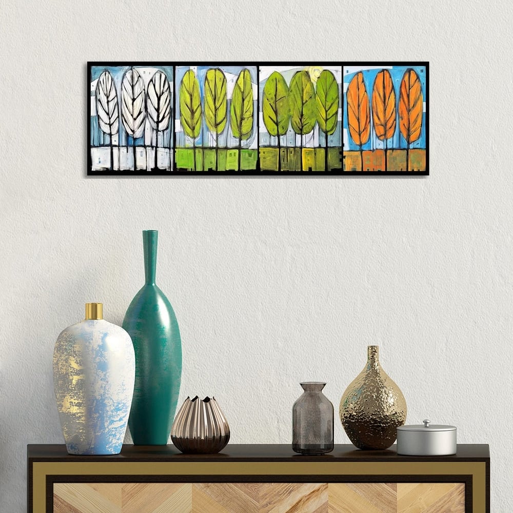iCanvas "Four Seasons Tree Series Horizontal" by Tim Nyberg Canvas Print