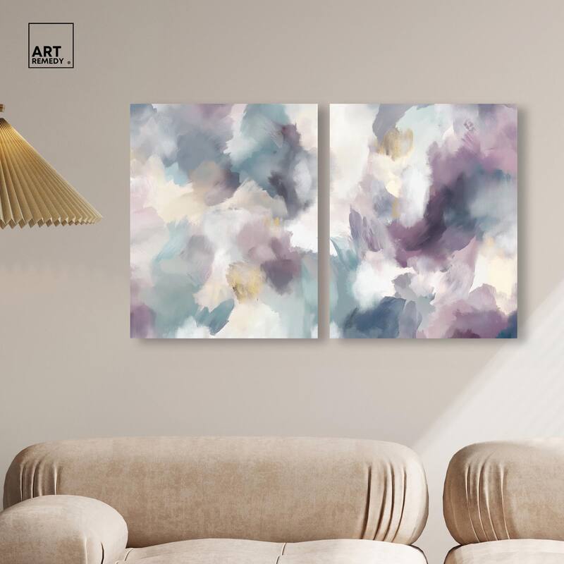 Golden Reflections Canvas Set of 2 by Art Remedy, Gallery Wrapped