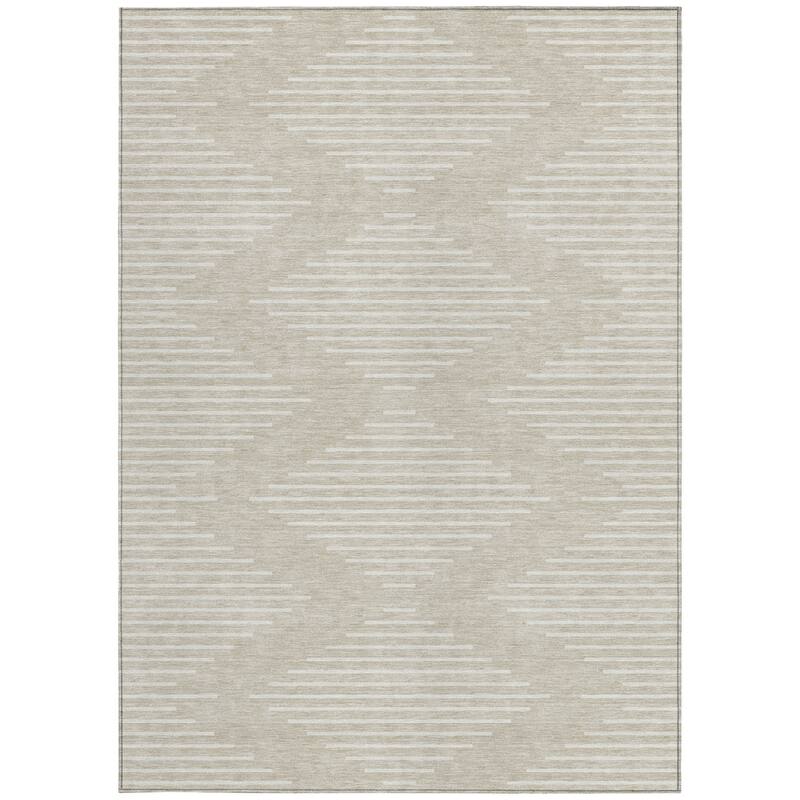 HomeRoots Geometric Transitional Rectangle Outdoor Rug