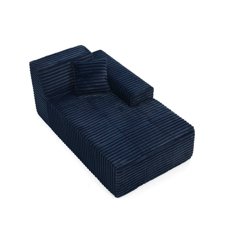 Scandinavian Corduroy Full-Foam Modular Sectional Sofa Set