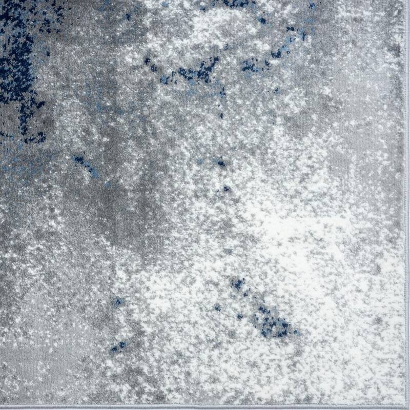 Luxe Weavers Modern Abstract Blue 5x7 Area Rug for Bedrooms and Living Rooms