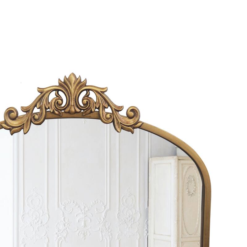 Classic Antique Arched Mirror Hanging or Leaning Against Wall