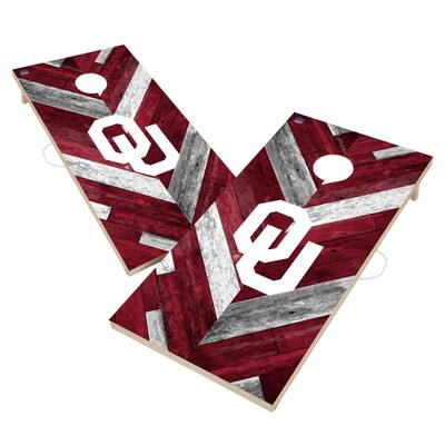 Oklahoma Sooners Regulation 2x4 Cornhole Boards - V5
