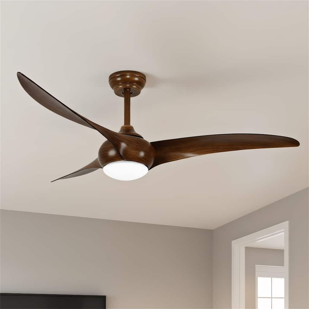 52" Ceiling Fan with LED Light and Remote Control