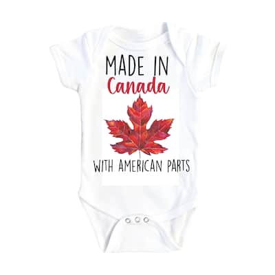 Canada Made 2 - Baby Boy Girl Clothes Infant Bodysuit Funny Cute Newborn