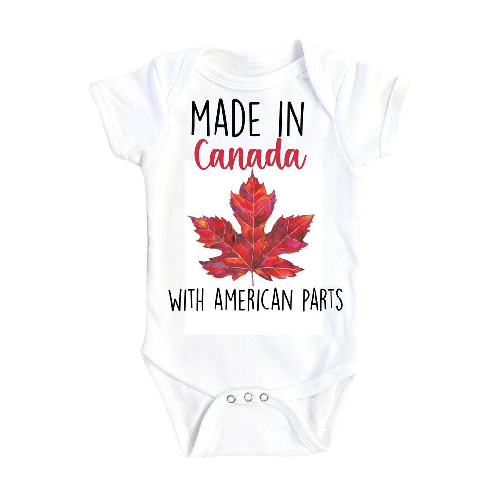 Canada Made 2 - Baby Boy Girl Clothes Infant Bodysuit Funny Cute Newborn