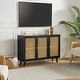 preview thumbnail 46 of 55, Filippo Traditional Rattan 3-Door Sideboard Cabinet by HULALA HOME