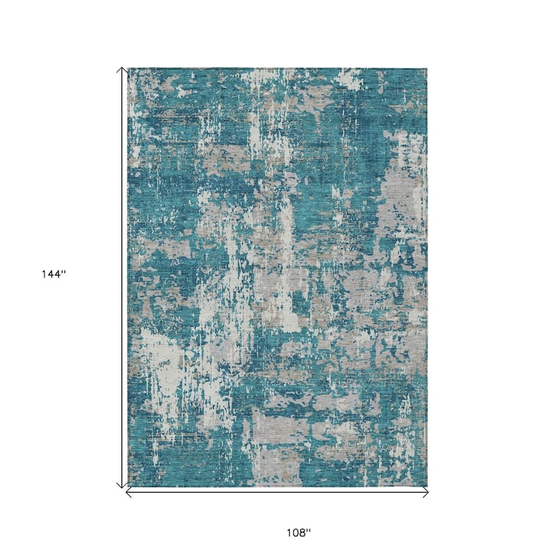 HomeRoots Abstract Transitional Rectangle Outdoor Rug