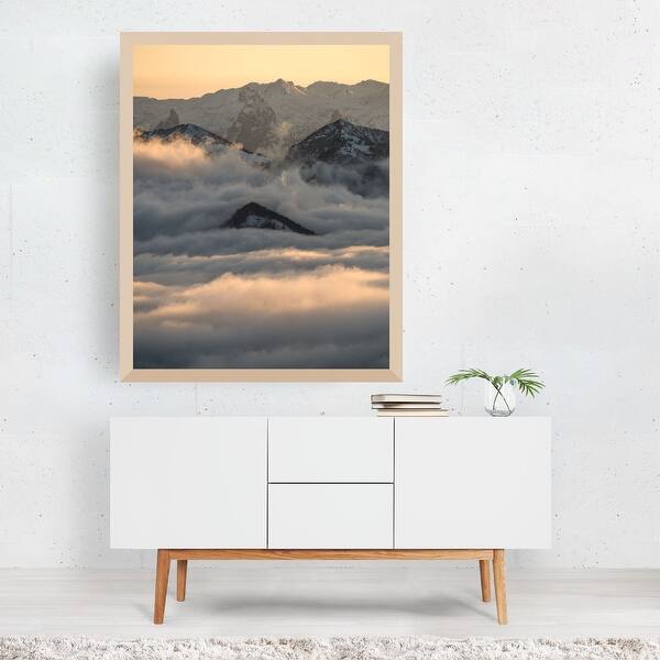 Shop Salzburg Austria Fog Landscape Framed Wall Art Print Overstock 31469069