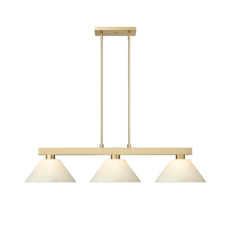 Z-Lite 152-AGM14 Cobalt 3 Light 50" Wide Linear Pendant with Golden