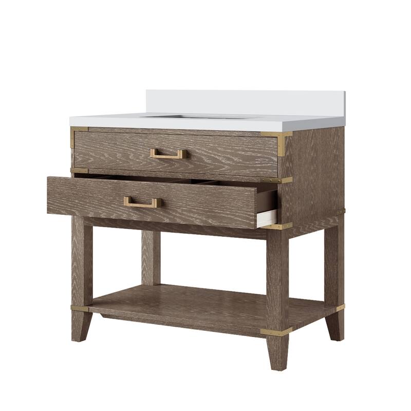 Norwalk Bath Vanity with Quartz Top and Sink