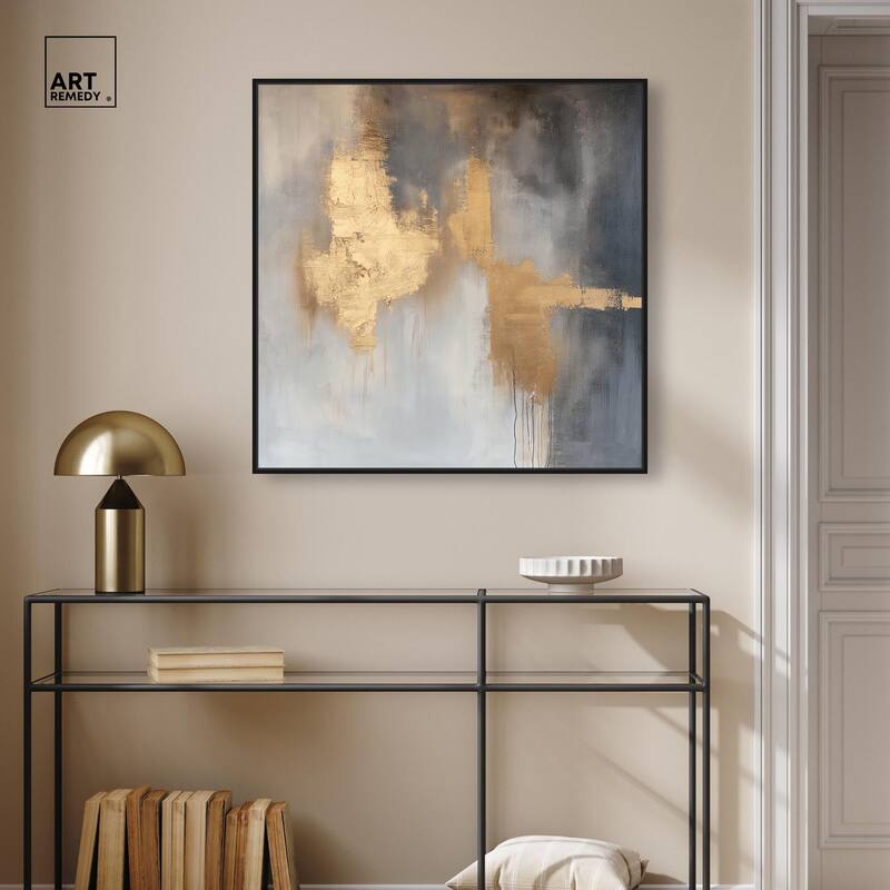 Golden Imprint Canvas by Art Remedy