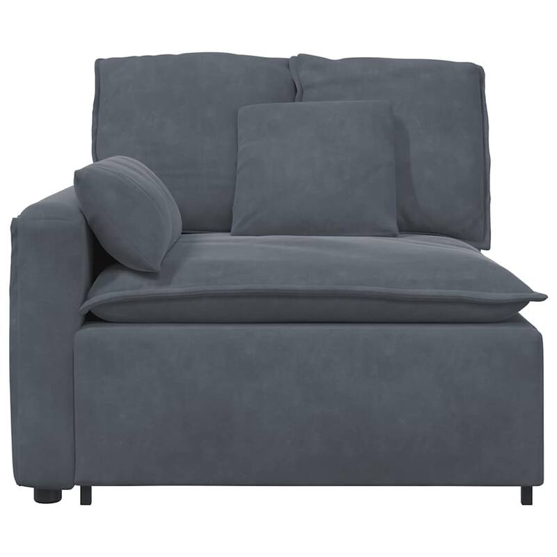 vidaXL Modular Sofa Dark Grey