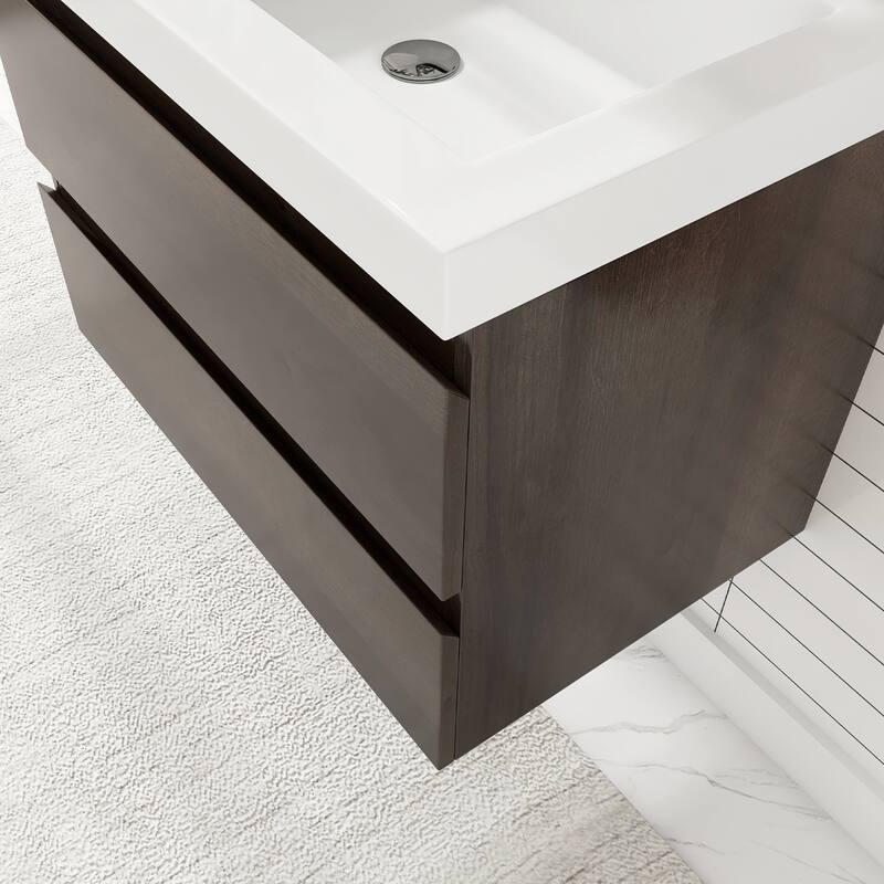 Floating Bathroom Vanity with Resin Top