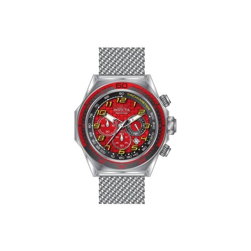 Invicta Men's 47900 Invicta Racing Quartz Chronograph Black, Red Dial Watch