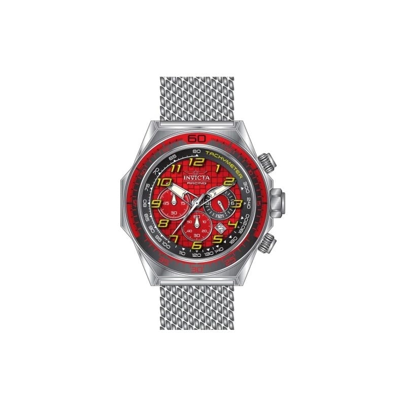 Invicta Men's 47900 Invicta Racing Quartz Chronograph Black, Red Dial Watch