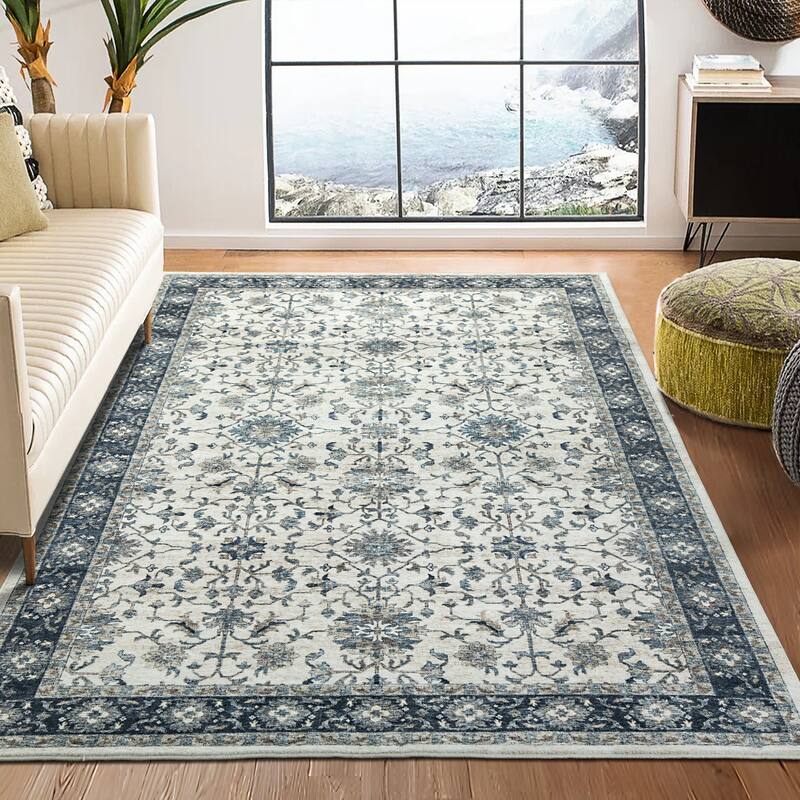 Glitzhome Vintage Persian Floral Medallion Area Rugs Collection