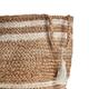 LR Home Montego Striped Natural Jute 17-inch Storage Basket - 17" x 17" x 17"