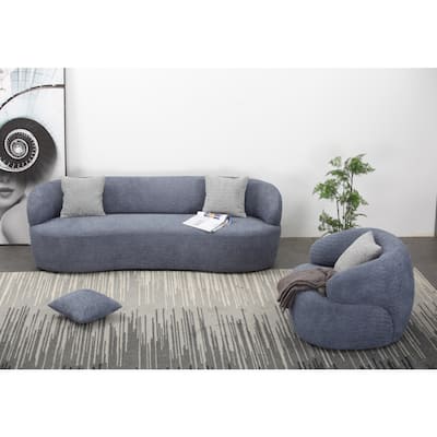 3-Seater Modern Contemporary Upholstered Fabric Sofa for Living Room