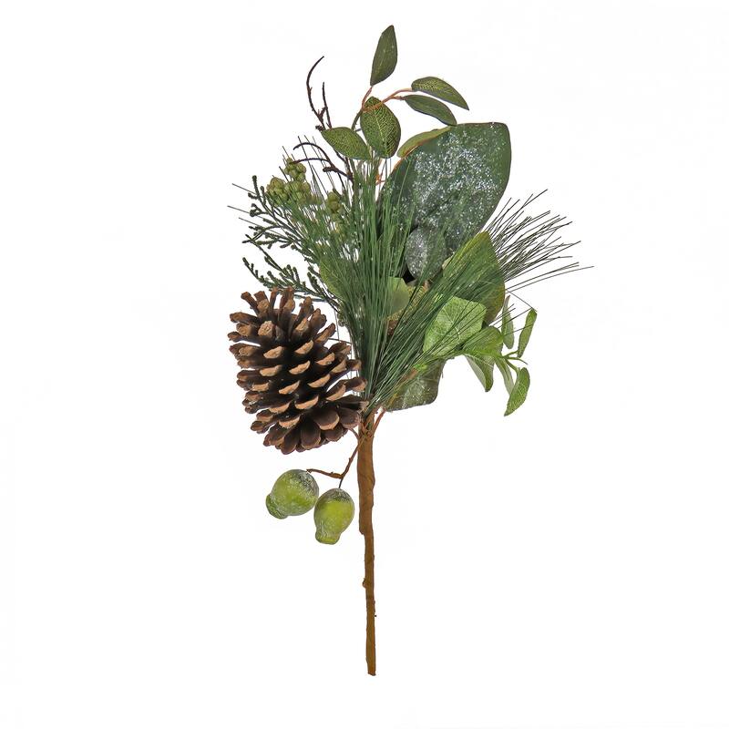 National Tree Company 19 in. Pine, Berry & Cone Plastic Pick - 19 in