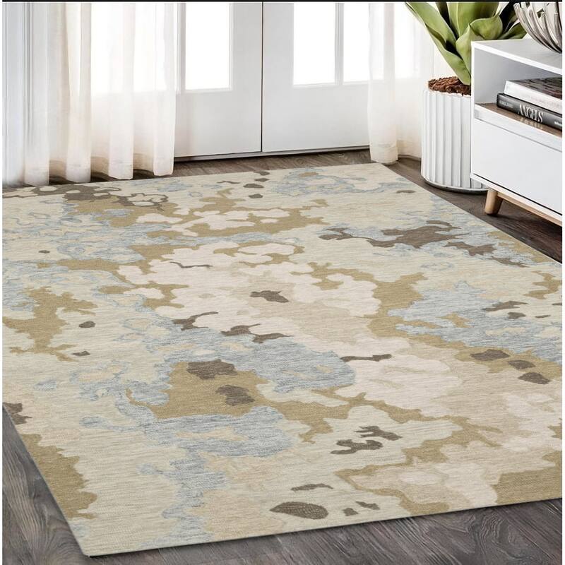 HomeRootsAbstract Modern Rectangle Area Rug - 95.67' X '59.84' X '0.39