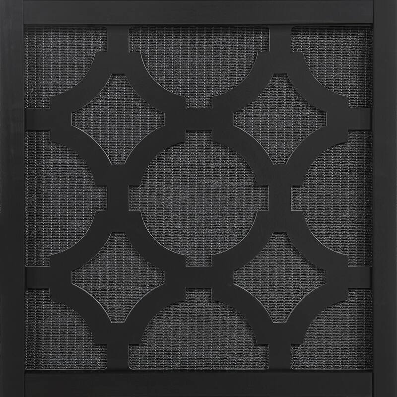 Roundhill Furniture Quatrefoil Infused Diamond Design 4-panel Room Divider