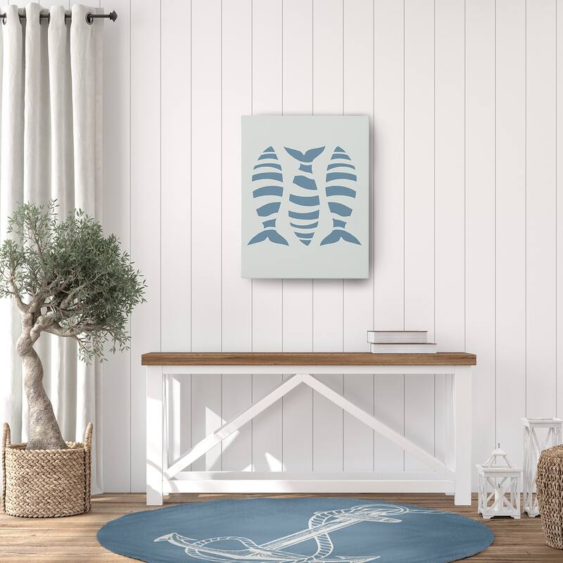 Anchored Nautical Chenille Rug