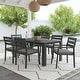 preview thumbnail 1 of 6, Homestyles Grayton Outdoor 7-Piece Dining Set - 38" x 29" x 68" Grey